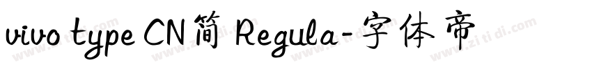 vivo type CN简 Regula字体转换
